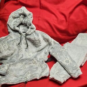 Cozy Sun and Moon Hoodie Set